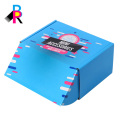 Caja de zapatos impresa personalizada azul envío cajas corruaged